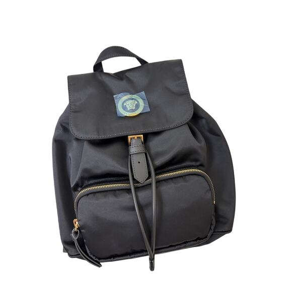 Versace Handbags - Versace Black Medusa Backpack NWT